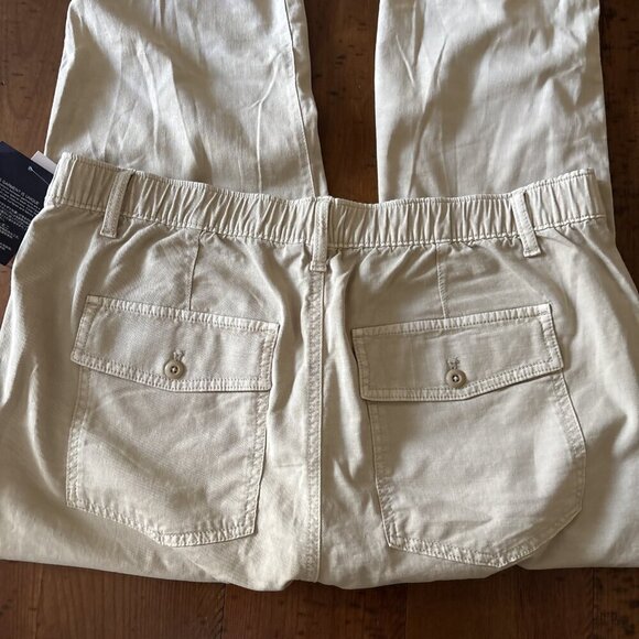 Gap Tan Chino Pants Zips At Bottom Size 16 NWT - Picture 9 of 11